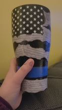 Load and play video in Gallery viewer, We The People Tumbler (Thin Blue Line)
