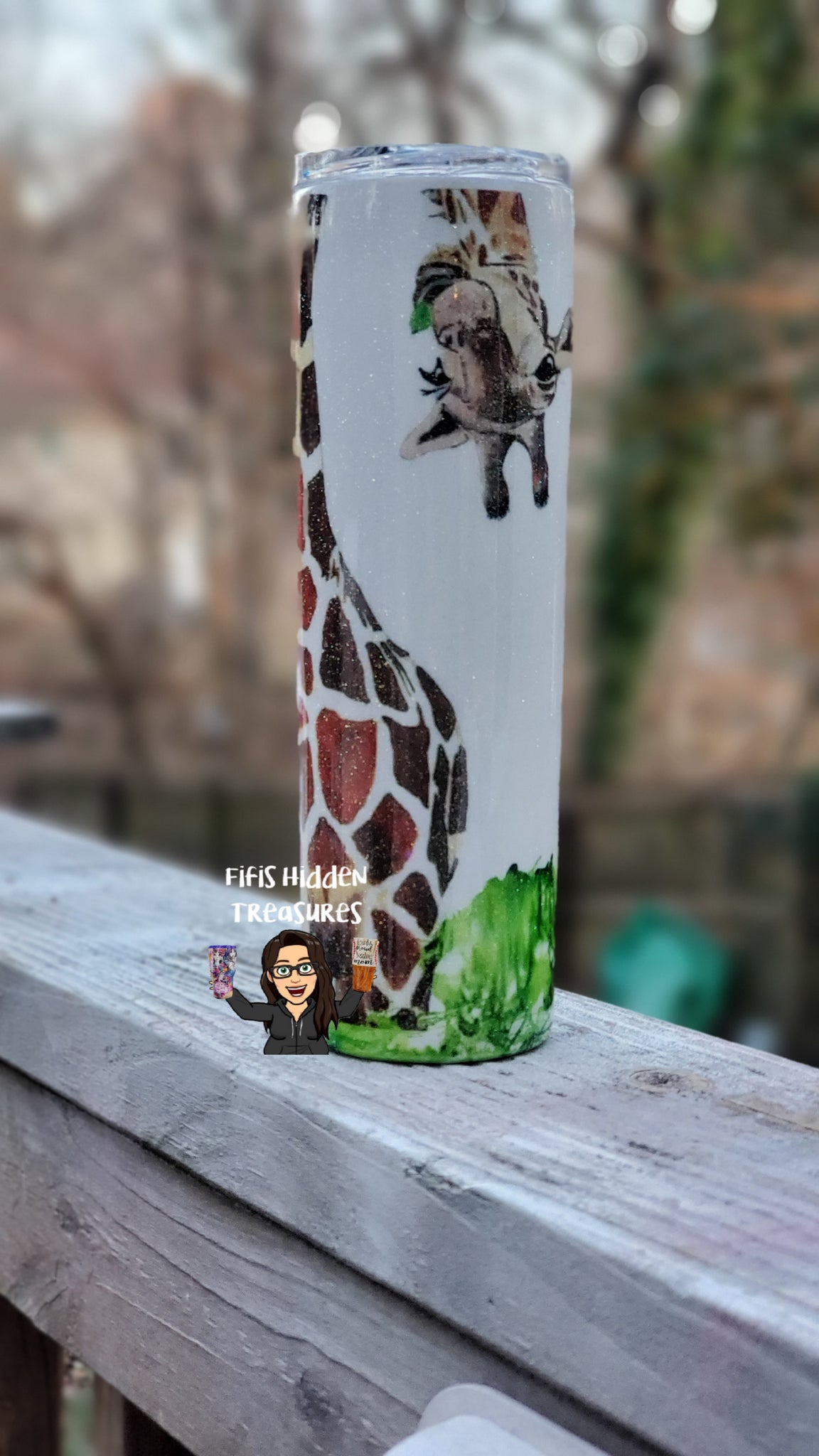 Giraffe Glitter Kids Tumbler 🦒 Facebook: Crafty Creations by