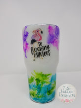 Load image into Gallery viewer, Flamingo tumbler 30 oz
