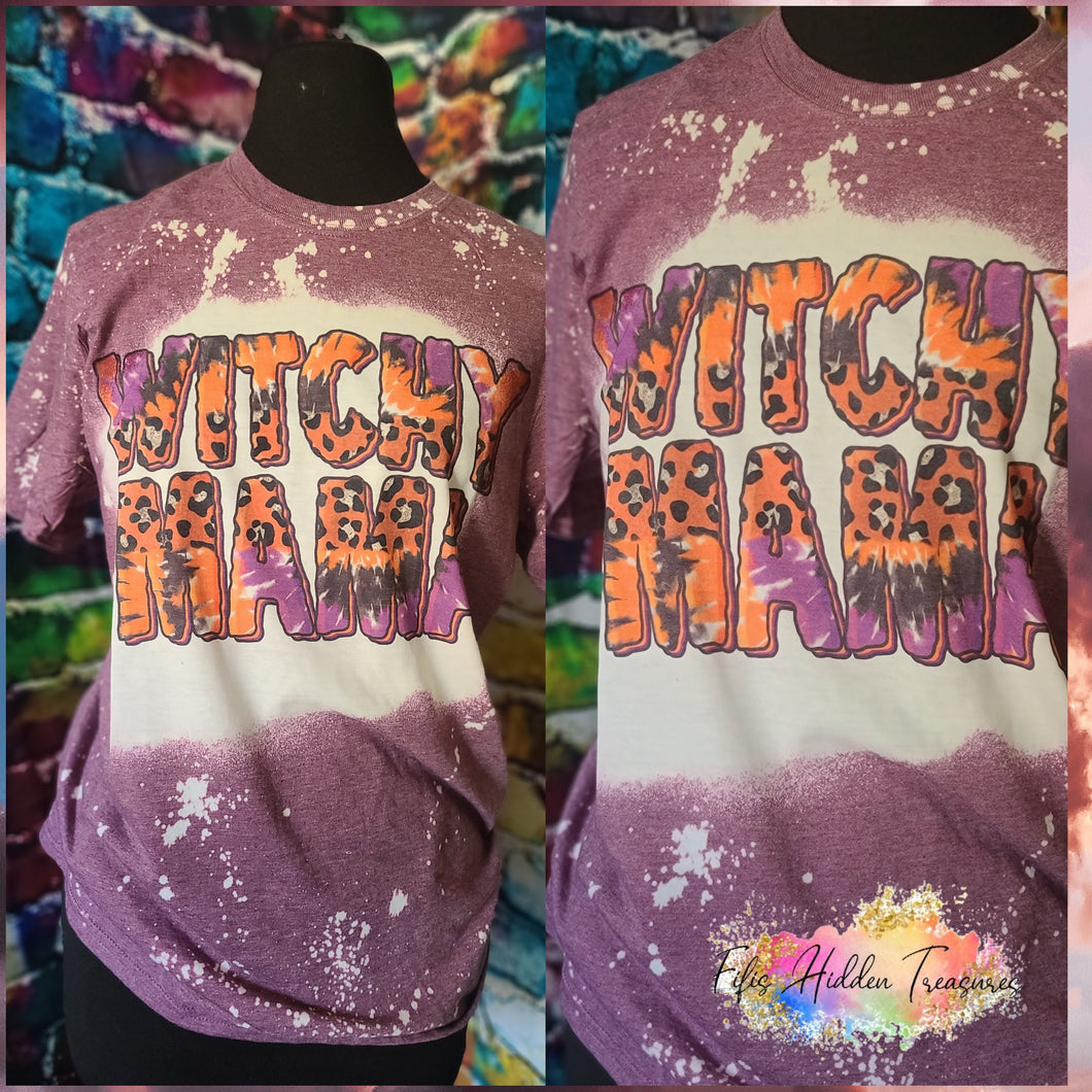 Witchy Mama Bleached Tee (Pre-Order)