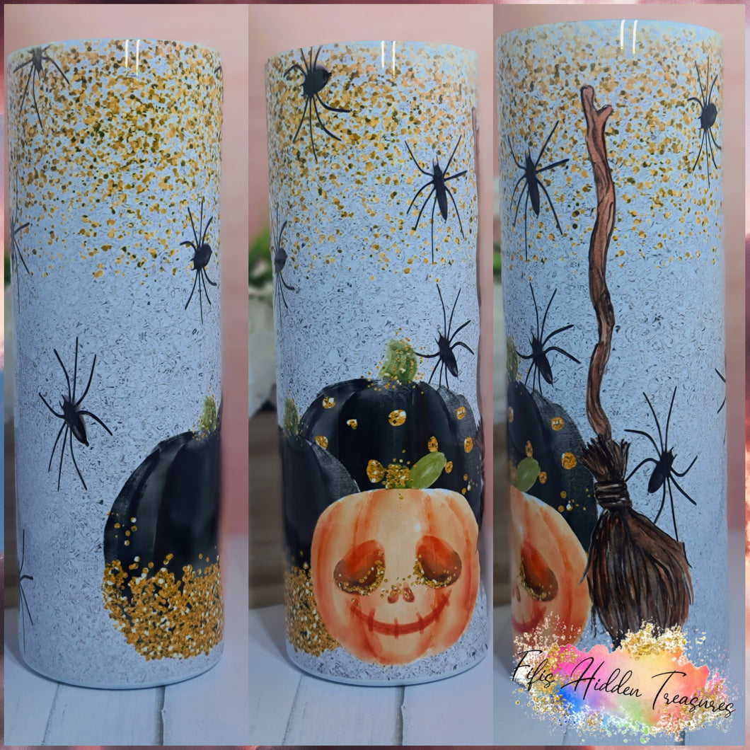 Spiderweb Pumpkin tumbler