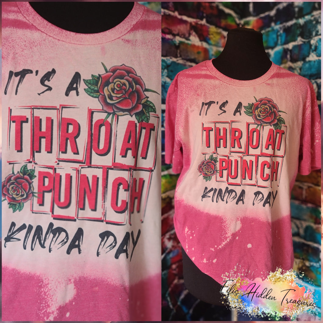 Throat Punch Bleached tee