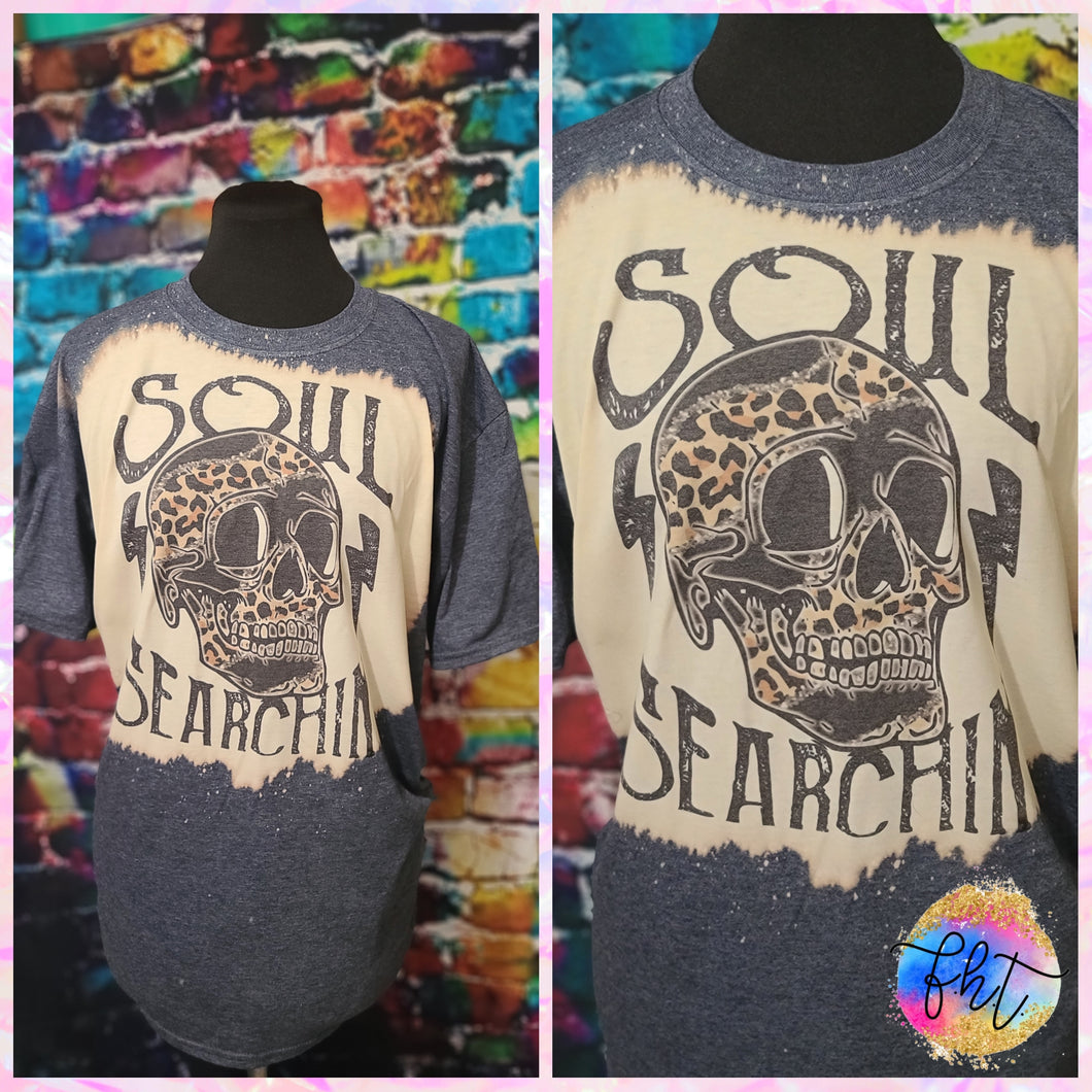 Soul Searching Bleached tee