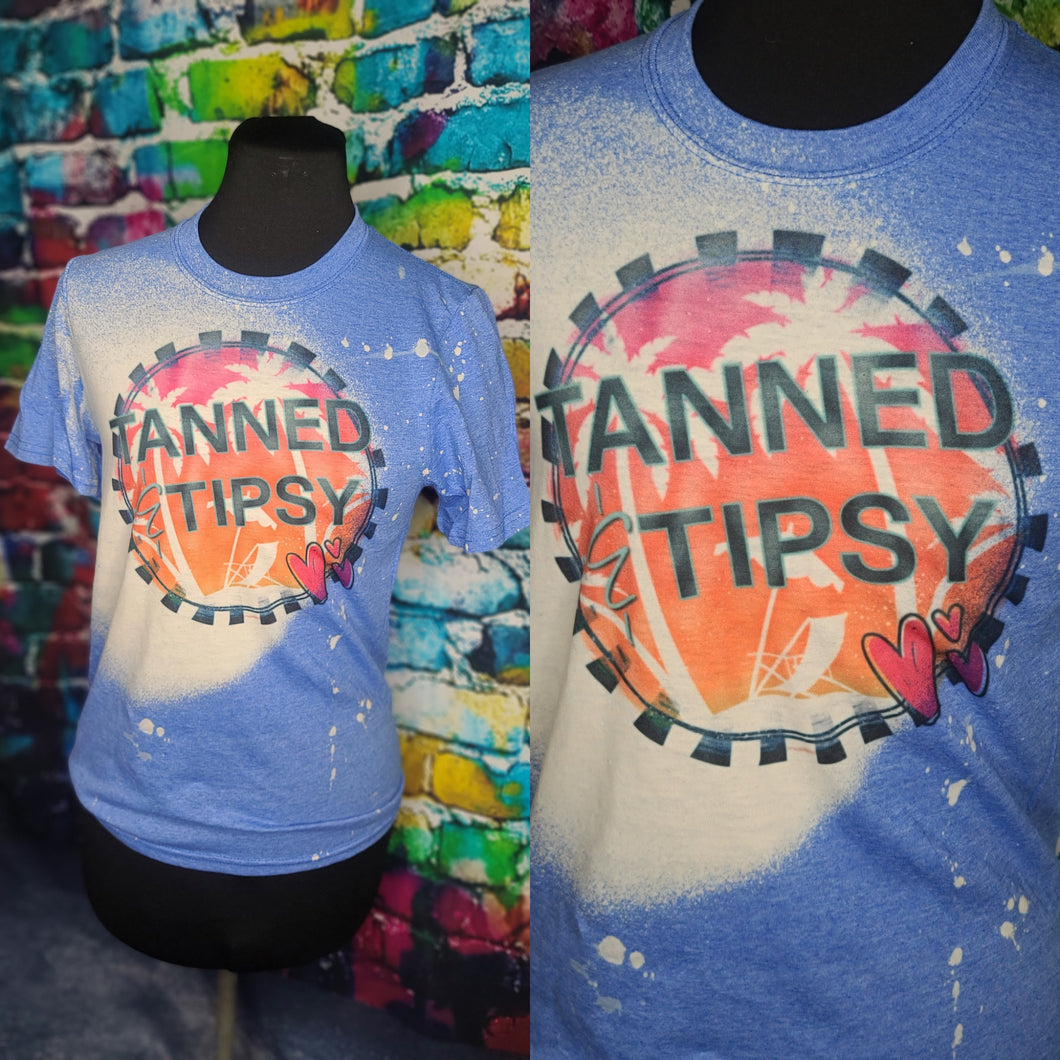 Tanned & Tipsy Bleached Tee