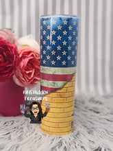 Load image into Gallery viewer, Don&#39;t Tread on Me Flag tumbler
